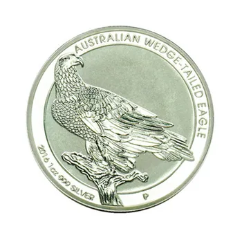 Australijos Wedge-Tailed Erelio Monetą Turas Dvipusis Dovanų Aukso Juosta Sidabro iššūkis monetos meksika - 