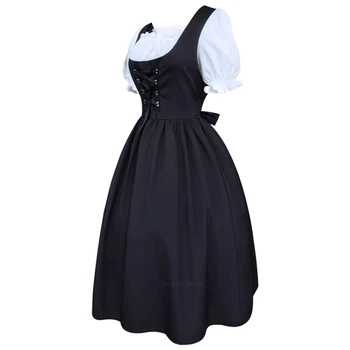Viduramžių Cosplay Kostiumai, Moterims, Vokietija Tradicija Bavarijos Dirndl Suknelė Vintage Kostiumas Šalis Dirndl Tarnaitė Valstiečių Suknelė - 