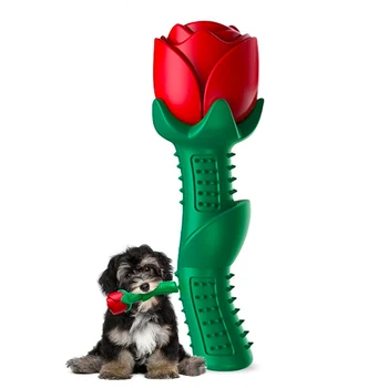 Šuo Kramto Žaislą Teether Rose Kaulų Šunims Dantų Šepetėlį Molinis Stick Dantų Valymas Patvarus Mažas Vidutinis Didelis Šuo, Šuniukas Kramtomoji - 