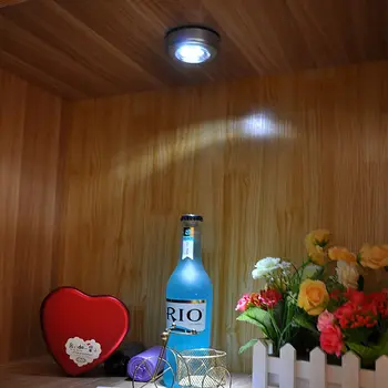 Mini Touch Kontrolės Naktį, Lempa, drabužių Spinta Miegamojo, Laiptai, Virtuvės Belaidžio LED Pagal Kabineto Šviesos Baterija Spinta Šviesos - 