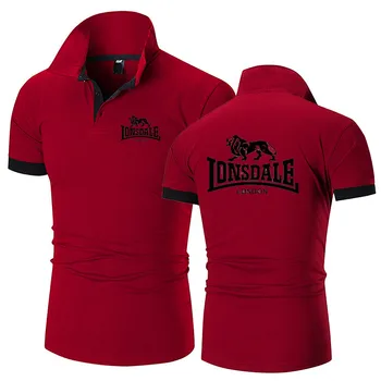 Lonsdale 2021 m. Vasaros Nauji Polo Marškinėliai, vyriški Marškinėliai trumpomis Rankovėmis Mados Prekės ženklo Plonas, Patogus, Kvėpuojantis Polo Marškinėliai, vyriški Marškinėliai - 