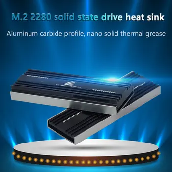M. 2 SSD Šilumos Kriaukle M2 2280 Kietojo Standžiojo Disko Aliuminio Šilumos Kriaukle, Radiatorių Šiluminė Aušinimo Pagalvėlės Galia IC Chip Aušintuvas Radiat - 