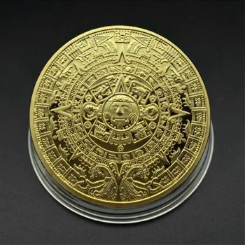 Maya Atminimo Monetų Piramidės Monetos, Monetas, Amerikos, Meksikos Actekų Auksas ir Sidabras Ne Užsienio valiutos Monetų - 