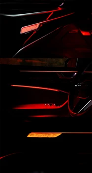 Audi A6 C8 2019 2020 LED dienos šviesos Interjero atmosferą šviesos durų šviesos Kojoms šviesos originalus MMI valdymo - 