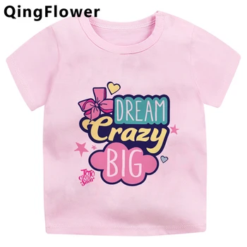 Jojo Siwa big sister didelis nerimauti viršūnės e mergaitė mielas grafinis kawaii roupa infantil viršūnes drabužių paauglių - 