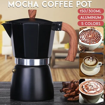 Aliuminio Mocha Kavos Sietelis Puodą Kavos Virimo Aparatas Nešiojamų Namų Virtuvėje Italų Stiliaus Kavos Virimo Aparatas Percolat Viryklė Viršų Virdulys - 