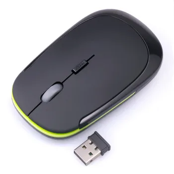 2.4 GHz Sklandžiai Vertus Jausmas Ultra Plonas Mini USB Imtuvas Belaidės Pelės Permainingi 1600DPI Optinės Žaidimų Pelės - 