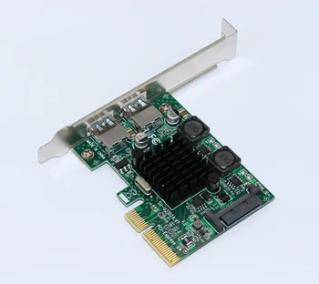 USB 3.1 PCI Express Card 2-Ports Superspeed USB 3.1 10Gbps Pjesė Adapter PCIE PCI-E 3.0 X4 ASMedia ASM3142 Chipset Stalinių - 