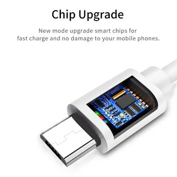 Micro USB Laidas 2.5 Greito Įkrovimo Nailono USB Sinchronizuoti Duomenis Mobiliojo Telefono Įkroviklis Adapteris Kabelio 