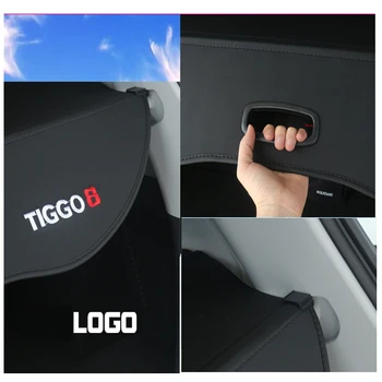 Už Chery TIGGO 8 2020 2021 specialaus bagažo skyriaus dangtis medžiagos užuolaidų Tiggo 8 PLIUS galiniai užuolaidų bagažo erdvė auto dalys - 