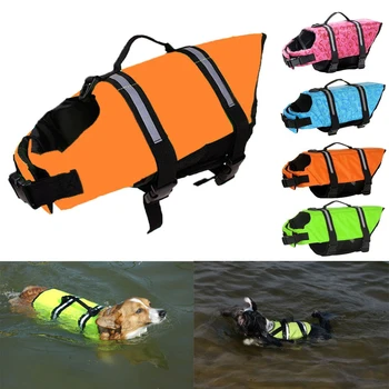 KARŠTĄ Vasaros šunelis gelbėjimosi Liemenė Liemenė Patogi Šunų Drabužiai, maudymosi kostiumėlį gelbėjimosi liemenė Šunų Saugos Drabužiai, maudymosi Kostiumėliai, Pet - 