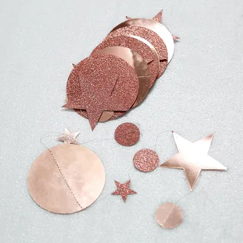 Kalėdų Dekoracijos Namų 4M Šmėžavimas Žvaigždės Snaigės Popieriaus Girliandas Pakabukas Naujųjų Metų Dekoro 