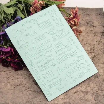 KARŠTO plastiko Velykų tekstas amatų kortelės popieriaus kortelės albumo vestuvių dekoravimas įrašą Įspaudas katalogai - 