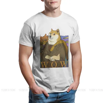 Dogecoin Cryptocurrency Kalnakasių Meme Originalus TShirts Mona Doge Spausdinti Homme Marškinėliai Nauja Tendencija Viršūnes Dydis S-6XL - 