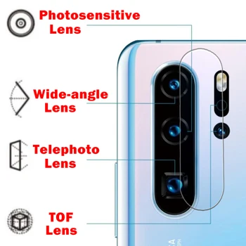 Vaizdo kameros Stiklo Už Huawei 30 Lite Pro Grūdintas Stiklas Telefono Kamera Camrea Apsaugos Huavei P30Lite P30Pro P 30 šviesos Sklaidytuvas - 