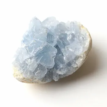 1PC Madagaskaro Gamtos Celestite Kristalų Druzy Grupių Dangus Mėlynas Geode Mineralinių Pavyzdys Namų Dekoro - 