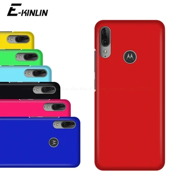 Ultra Plonas, Matinis Sunku Telefoną Atveju Motorola Moto E6 E4 E5 Plius E6s Plastiko Visą KOMPIUTERIO Galinį Dangtelį - 