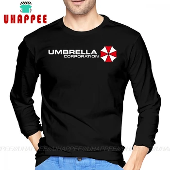 Punk Umbrella Korporacijos Marškinėlius Vyrų Naujųjų Metų Dovana Vyrams, ilgomis Rankovėmis Rudenį Užsakymą Didelis Dydis Pagal Marškinius - 