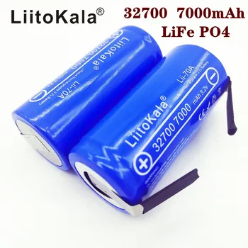 LiitoKala Lii-70A 32700 lifepo4 3.2 V 7000mAh 33A 55A suvirinimo juostelės atsuktuvas elektrinis dviratis su baterija - 