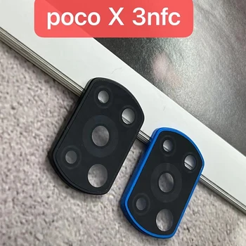 Vaizdo kameros Objektyvo apsaugos Xiaomi Poco X3 NFC Pro Metalinio Žiedo, Padengti Grūdinto Stiklo Xiaomi Poco X3Pro Galinis Objektyvo Apsaugos Atveju - 