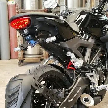 Universaliosios Licencijos Plokštės Turėtojas HONDA CB125R CB300R Motociklo Uodega Tvarkinga Eliminator valstybinio numerio LED Šviesos - 
