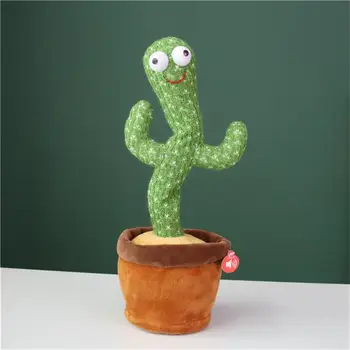 Kaktusas Pliušinis Žaislas Elektroninė Vibracijos Šokių Sukimo Dainavimo Pliušinis Mielas Šokių Kaktusas Ikimokyklinio Ugdymo Žaislai Vaikams - 