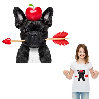 Animacinių Filmų Šunys Aplikacijos Ant Drabužių Apple Šuo Lipdukai, Spauda Ant T-Shirt Skalbti Pasidaryk Pats Aksesuaras Drabužių Apdailos Naujas Pleistrai - 