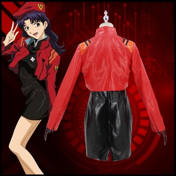 Evangelion Anime Cosplay Misato Katsuragi Cosplay Kostiumai Dress Kailis Uniformas Helovinas Kostiumas Moterims - 