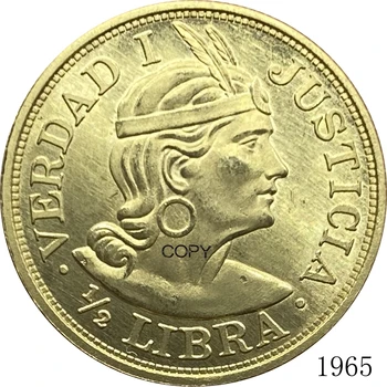 Peru 1965 1/2 Svarstyklės Prekybai Monetų Metalo, Žalvario, Aukso Moneta Kinija Raižyti Liejimo Suvenyrų Kolekcines Replika Kopijuoti Monetas - 