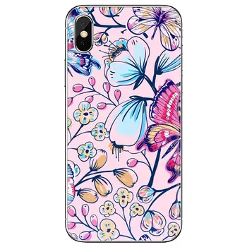Silikoninis Telefono Dangtelius Pavasarį Gėlių gėlės modelis Xiaomi Redmi 2 S2 3 3 4 4A 5 5A 5 6 6A 7A 9 9T 9C 9A Pro Pocophone F1 - 