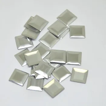 500 vnt./daug Kvadratinių Geležies-dėl Pataisų Aliuminio Metallic, Su Klijais, Karšto Gręžimo Hot-Fix 