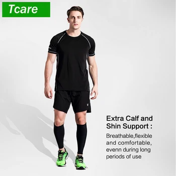 Tcare 2vnt/Pora Sportas Kojos Kojos Blauzdos Įtvaras Paramos Ruožas Rankovės Suspaudimo Naudotis Unisex Padėti Palengvinti Mėšlungį Patogiai Tilptų - 
