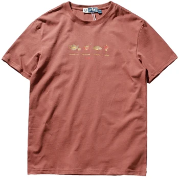 2021 m. Vasarą Naujas Kinų Stiliaus trumpomis Rankovėmis Atspausdintas T-shirt Vyrų Mados Prarasti Medvilnės Plauti Senas Pora Viršūnės su Paketas - 