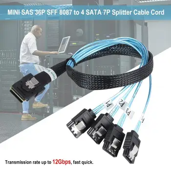 G0101 0,5 m MINI SAS Cable 36P SFF 8087 4 SATA 7P Splitter Laido taškas-Taškas Ryšys Saugojimo Sistemą lankstesnę - 