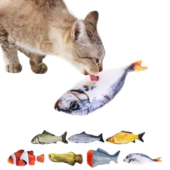 Kūrybos Žuvies Formos Naminių Žaislų Bitė Atsparus Katžolių, Kačių Žaislas Augintiniui Kramtyti Žaislus Naminių Reikmenys - 