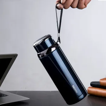 600/800ML Termosas Nerūdijančio Plieno Vandens Butelis Izoliuoti Išlaikyti šalto ir karšto Vakuumo Kolba Kavos Puodelis Kelionės Taurė - 