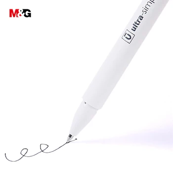 M&G ultra-paprastas elegantiškas gelio rašiklis mokyklinės prekės, rašymo aukštos kokybės 0,5 mm, juodos biuro reikmenys dovana rašiklis su draugo mergina - 