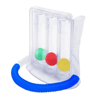 3-Kamuolys Gilus Kvėpavimas Exerciser Plaučių Giliai Įkvėpkite Treneris Paskata Spirometer Spirometrijos Kvėpavimas Matavimo Sistema - 