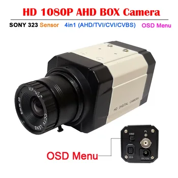 Mini HD 1080P HAINAUT Kamera 2.8-12mm CS Objektyvo SONY IMX323 Jutiklis 4in1 (HAINAUT/TVI/CVI/CVBS) Box Spalva Pramonės Kamera Su Osd Meniu - 