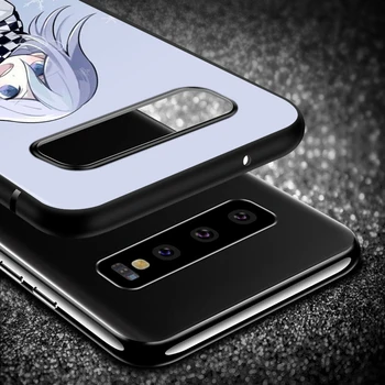 Danganronpa anime Samsung Galaxy A9 A8 Star A750 A7 A6 A5 A3 Plius 2018 M. 2016 m. 2017 Juoda Telefono dėklas Minkštas Viršelis - 