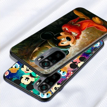 Disney Mickey Ir Minne Mados Xiaomi Redmi 10 Pastaba 10S 9 9T 9S 8 8T Pro Max Black TPU Minkštas Telefono dėklas - 