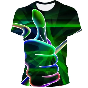 Psychedelic Anime 3D Vertus Atspausdintas T-shirt, Grafiti, T-marškinėliai, vyriški Populiarus Drabužių Juokinga trumpomis Rankovėmis vyriški Laisvalaikio Viršų O-Kaklo T-s - 
