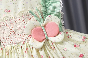 2vnt ispanijos Baby Girl Gėlių Suknelė Vaikų Lolita Suknelės Kūdikio Krikštynos Kamuolys Chalatai Mergaitės, Ispanija Lankas GZB021 - 