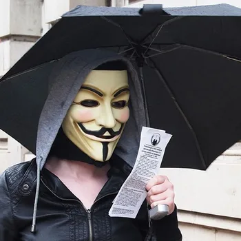 Anonimas Steampunk Siaubas, Baisu Cosplay Helovinas Kaukės veidui Šalies Helovinas Masque V Vendetta Rekvizitai Daugkartinio naudojimo - 