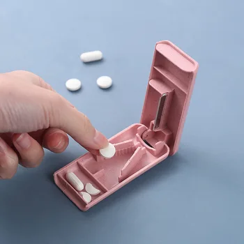 Kelionės Tabletes Lango Turėtojas Medicina Saugojimo Organizatorius Konteinerių Narkotikų Tabletė Balionėlis Tabletes Atveju Medicina Cutter - 