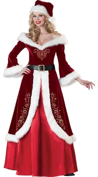 Kostiumas Kalėdų Santa Claus Cosplay Kostiumų Santa Claus Drabužius Fancy Dress Suaugusių Vyrų ir Moterų Kalėdų Suknelė - 