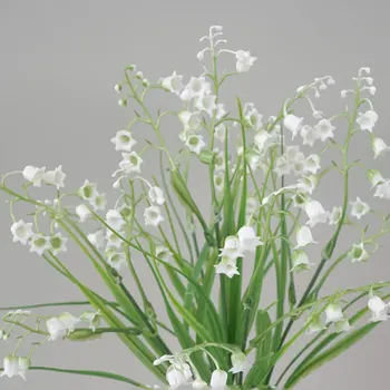 1Pcs Dirbtinių Gėlių Puokštė pakalnutės Gražus Modeliavimas Padirbtų Augalų Netikrą Bell Orchidėja Bonsai Gėlių Namų Dekoro - 