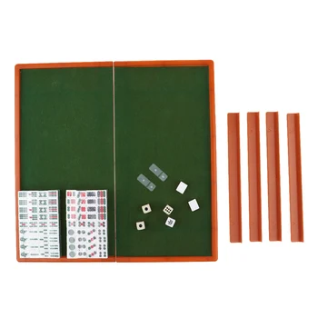 Mini Mahjong Nustatyti Įvairių spalvų Nešiojamų Derliaus Mahjong Retas Kinijos Žaislų Šeimos - 