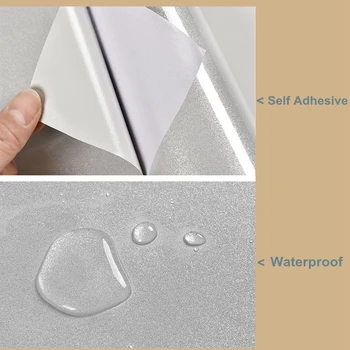 5M Vandeniui PVC Tapetai Roll Perlamutro Blizgučiai Lipdukas Lipni Virtuvės Countertop Namų Tobulinimo Tapetai Lipdukas - 