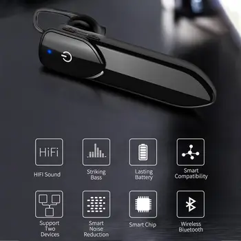 Bluetooth V5.0 Ausines Su Mic Rankų Belaidės Ausinės Vyrų Sporto Žaidimų Ausinių Mobiliojo Telefono Lašas Laivybos - 